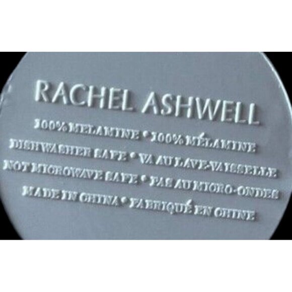 Set of 3 Rachel Ashwell 15” Round Melamine Serving Trays - Platter New With Tag - Picture 3 of 3